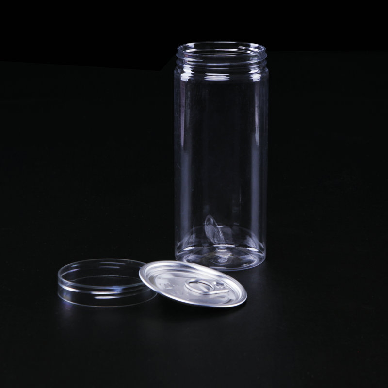 厂家塑料透明螺旋易拉罐 食品包装罐 螺旋广口易拉罐