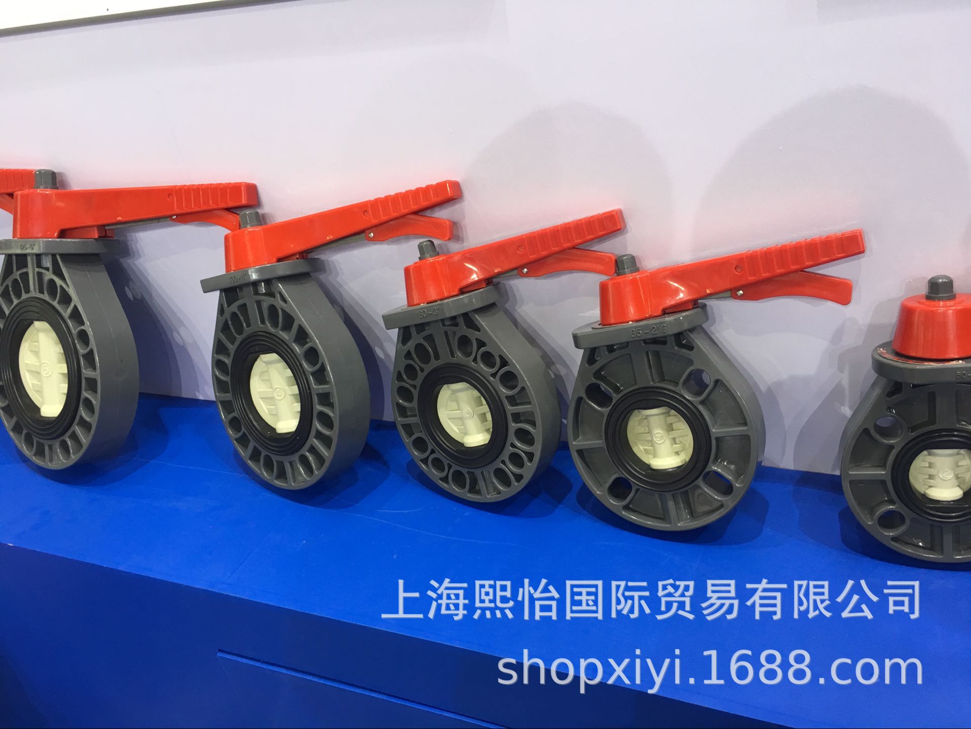 上海总代理 台湾环琪 UPVC/CPVC 国标 DN80手动蝶阀 库存销售现货