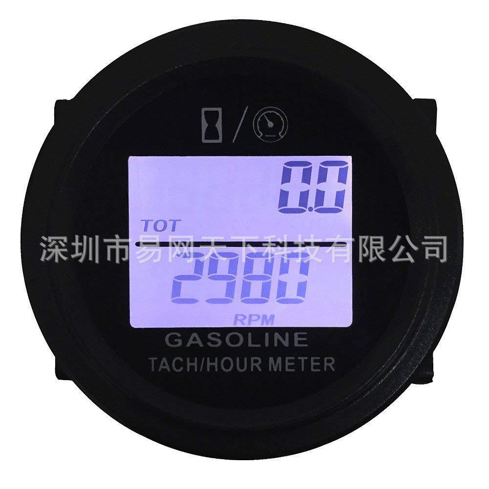数字背光测速仪燃气发动机转速表2/4行程摩托车ATV船雪地机割草机|ms