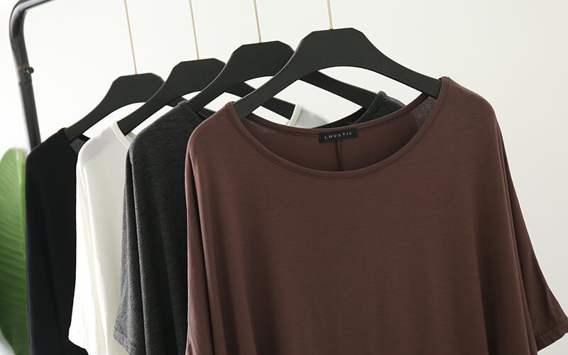 Women's T-shirt Half Sleeve T-Shirts Patchwork Simple Style Solid Color display picture 4