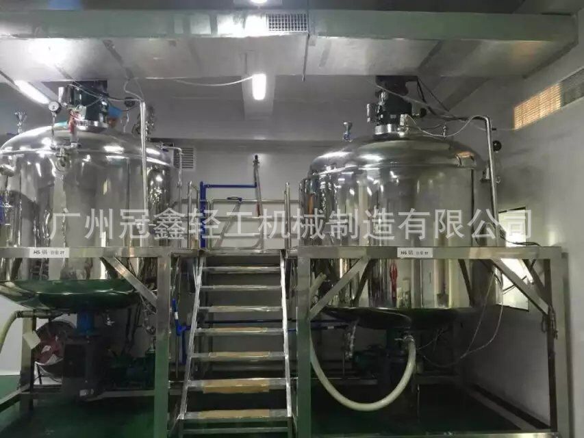 化妆品真空搅拌锅 真空液洗锅 加热搅拌乳化机 面霜均质乳化搅拌