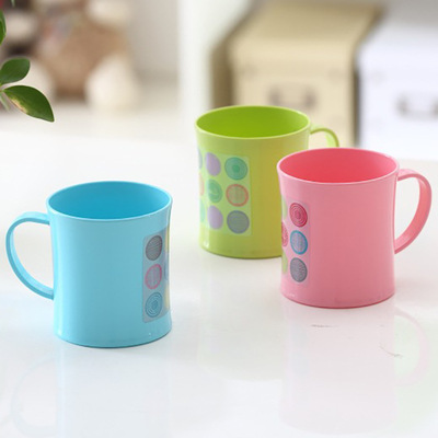 擺地攤跑江湖貨源批發 商業活動贈品禮品馬克杯 通用糖果色塑料杯