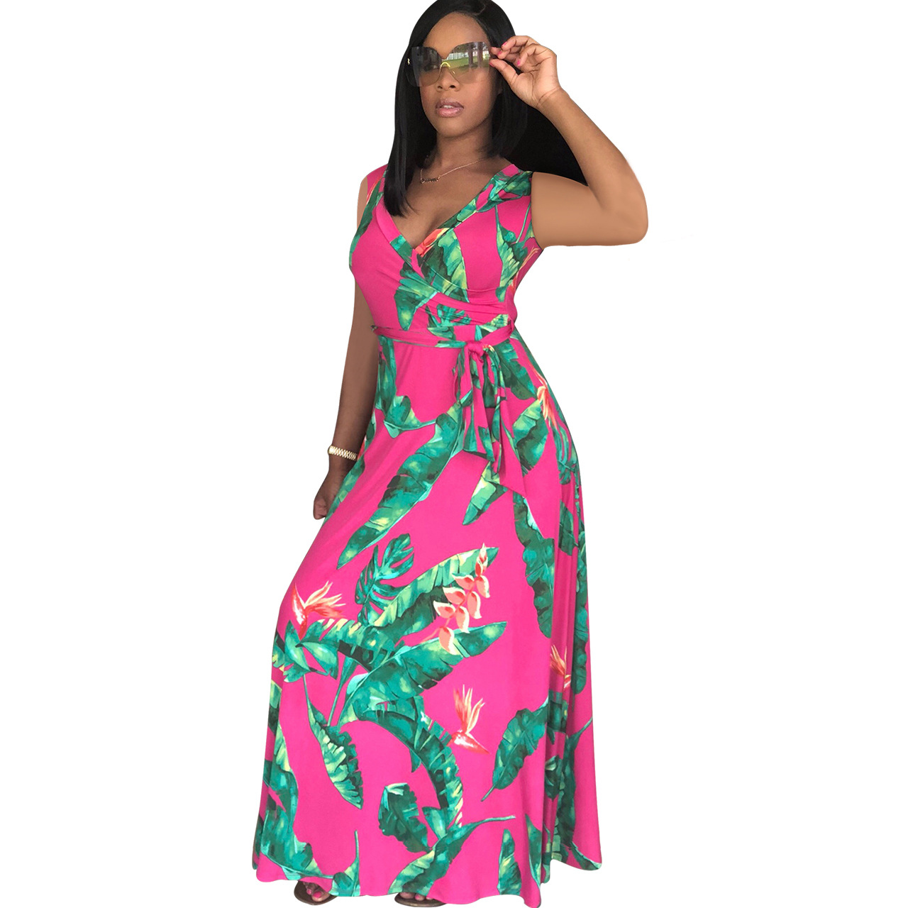 white flowy wrap dress