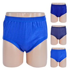 Stall Temple Fair Non-cotton Blended Men's Triangles for Middle-aged Adults Comfortable Polyester Cotton Plus Size 2 Yuan Wholesale Underpants