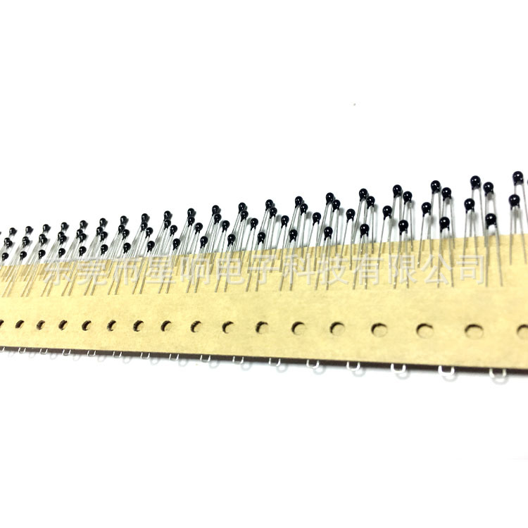 NTC热敏电阻（蓝色头带卡点）。NTC。MF5AK-103G-3435