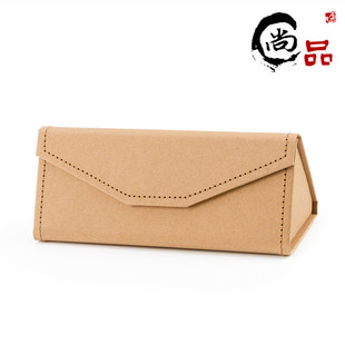 Folding box glasses box sunglasses box Kraft paper sunglasses box triangle folding glasses box wholesale