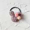 Children's cute cartoon hair accessory, hairgrip, ball head, hair rope heart-shaped