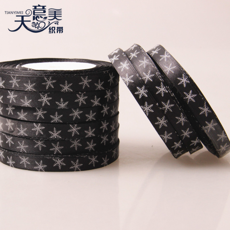 Fabricante 1cm cinta de impresión regalo de Navidad embalaje cinta cinta de impresión Merry Christma