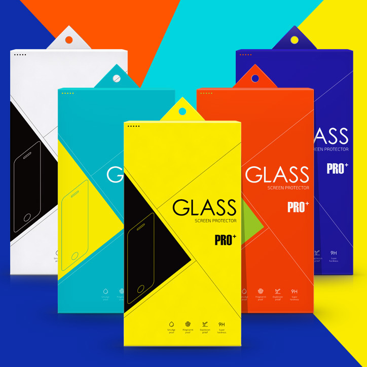 KJ-273钢化膜包装盒彩盒 玻璃膜贴膜纸盒包装设计定制印刷