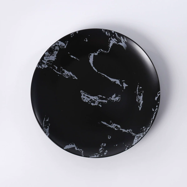 8-inch thin plate (black)