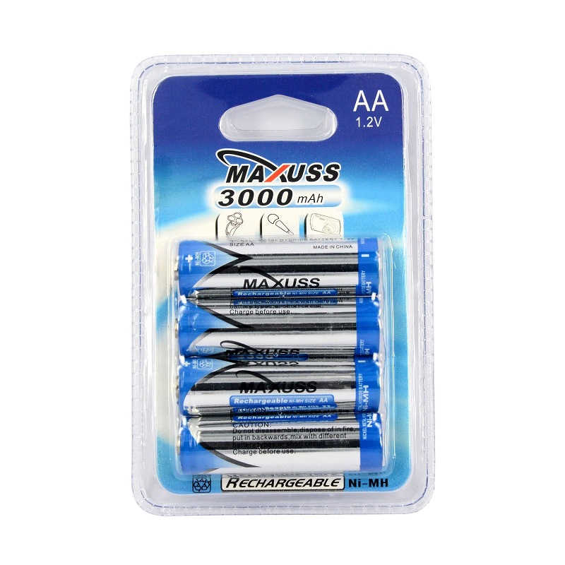 5 AA3000 Ma Rechargeable battery High Capacity MAXUSS-4 Reap card installed