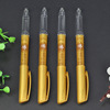 Empty Copybar Pen Buddhist Sutra Flash Golden Neutral Sandal Sandalwood Pen Copy Copy Pen 5.5 Wholesale Buddhist Pen