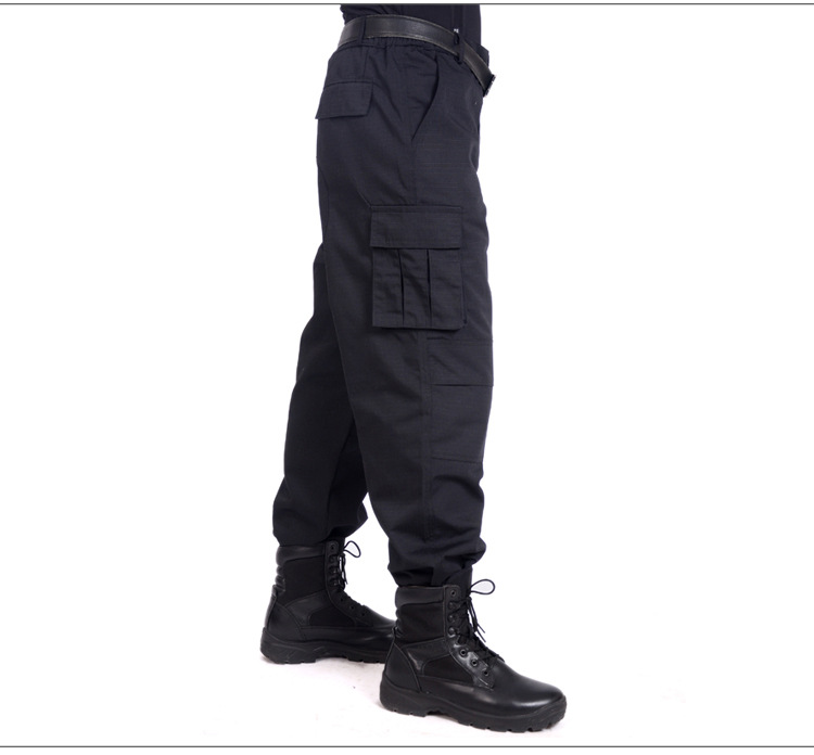 Unisex Outdoor Training Simple Style Solid Color Full Length Cargo Pants display picture 2