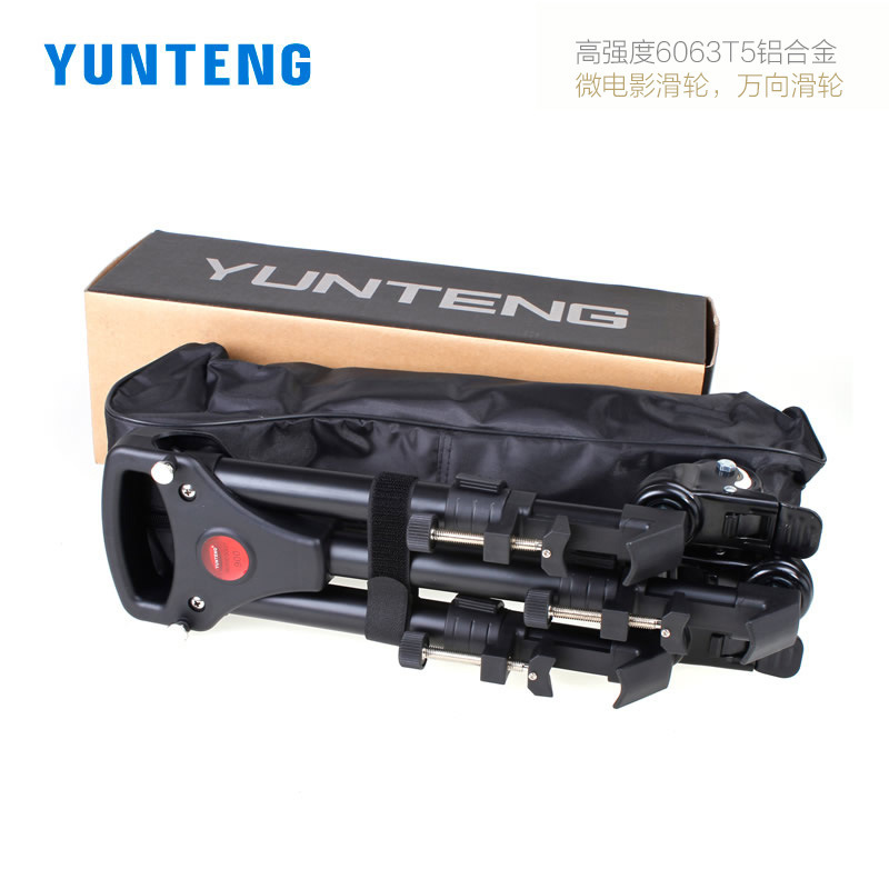Yunteng 900 professional DV camera tripod caster tripod pulley frame movable micro film