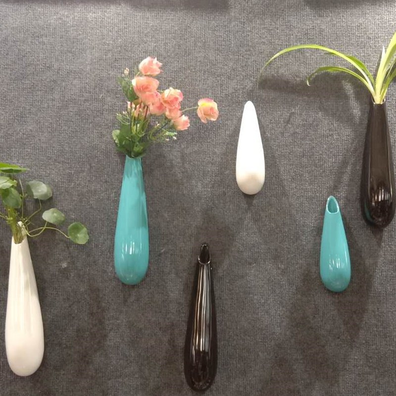 家居软装墙面装饰挂件挂画陶瓷挂瓶花瓶酒店餐厅背景墙工艺品装饰