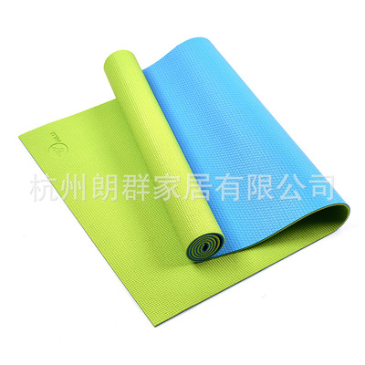 厂家直销货源瑜伽垫pvc瑜伽垫定制 PVC普通双色瑜伽垫|ru