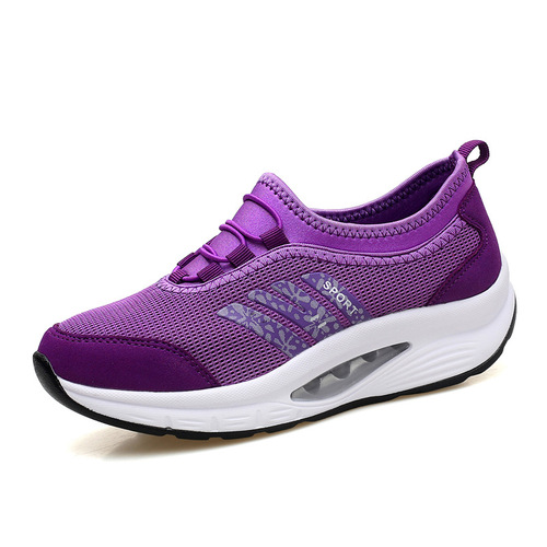 Southeast Asia cross-border rocking shoes new air-cushion women's shoes thick-soled slip-on casual shoes breathable running sneakers summer