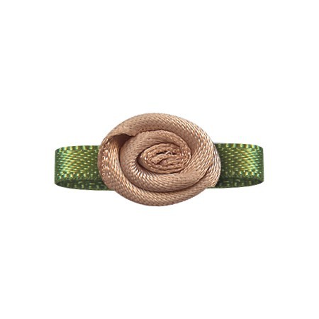Accesorios de flores de Yao Ming DIY accesorios para el cabello hechos a mano hoja de una palabra 4 puntos revés flor ropa interior Decoración Accesorios cinta pequeña flor