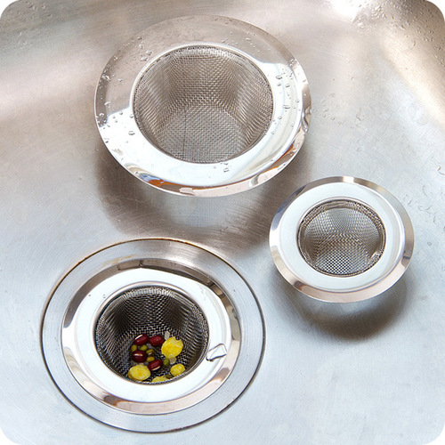Creative stainless steel sink filter kitchen net supplies fine mesh pool drain clog prevention floor drain bathroom hair