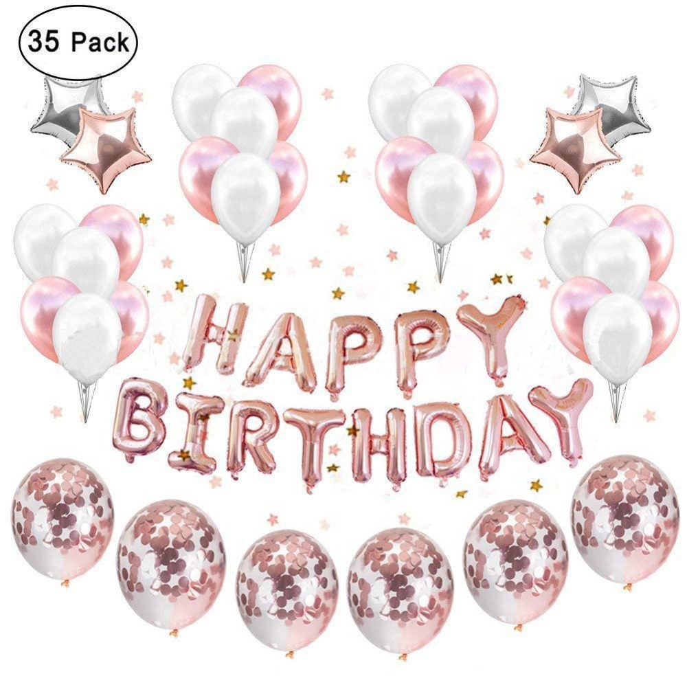 Birthday decoration balloon supplies ros...