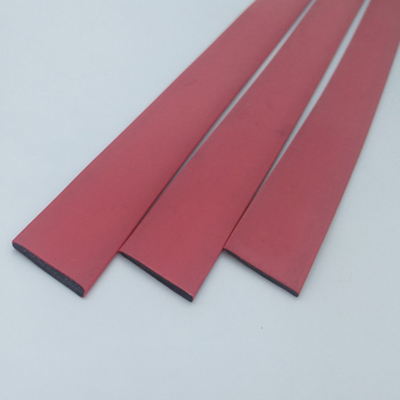 防火膨胀平板密封条 阻燃橡胶密封条  防火防烟条 红色平板密封条