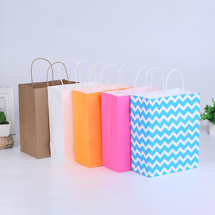 饮料咖啡烘焙牛皮纸手提袋 食品外卖打包纸袋 可定制加印logo