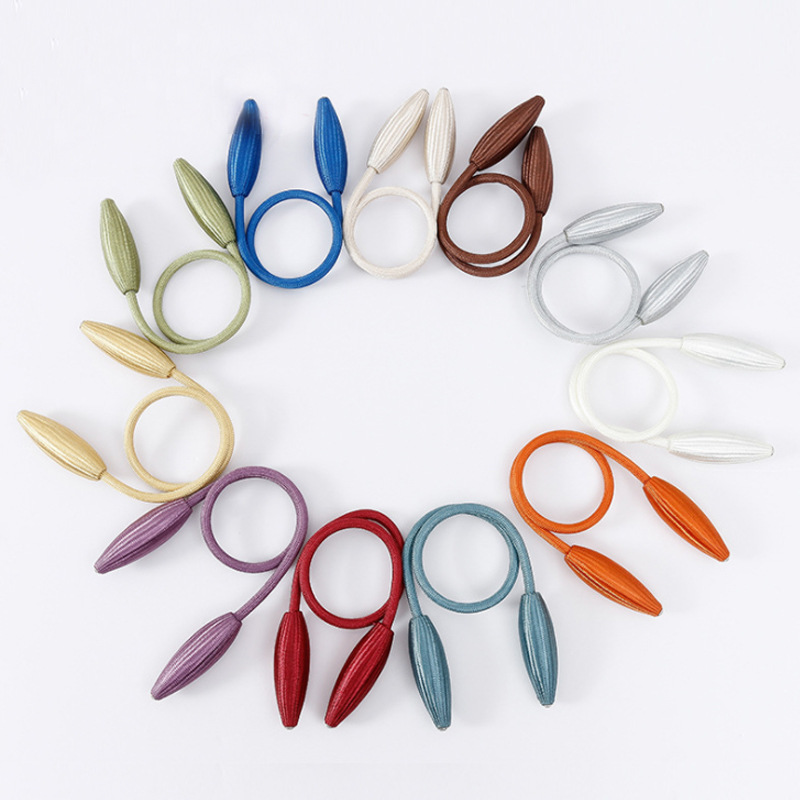 跨境專供新款綁帶繩子簡約隨意造型窗簾扣創意百搭客廳房間布簾夾