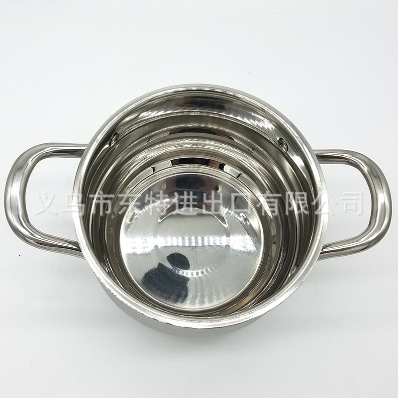 Factory direct sales of stainless steel soup POTS, arc-shaped soup POTS, composite steel soup POTS, colored glass LIDS, large-capacity stewing POTS detail image 7