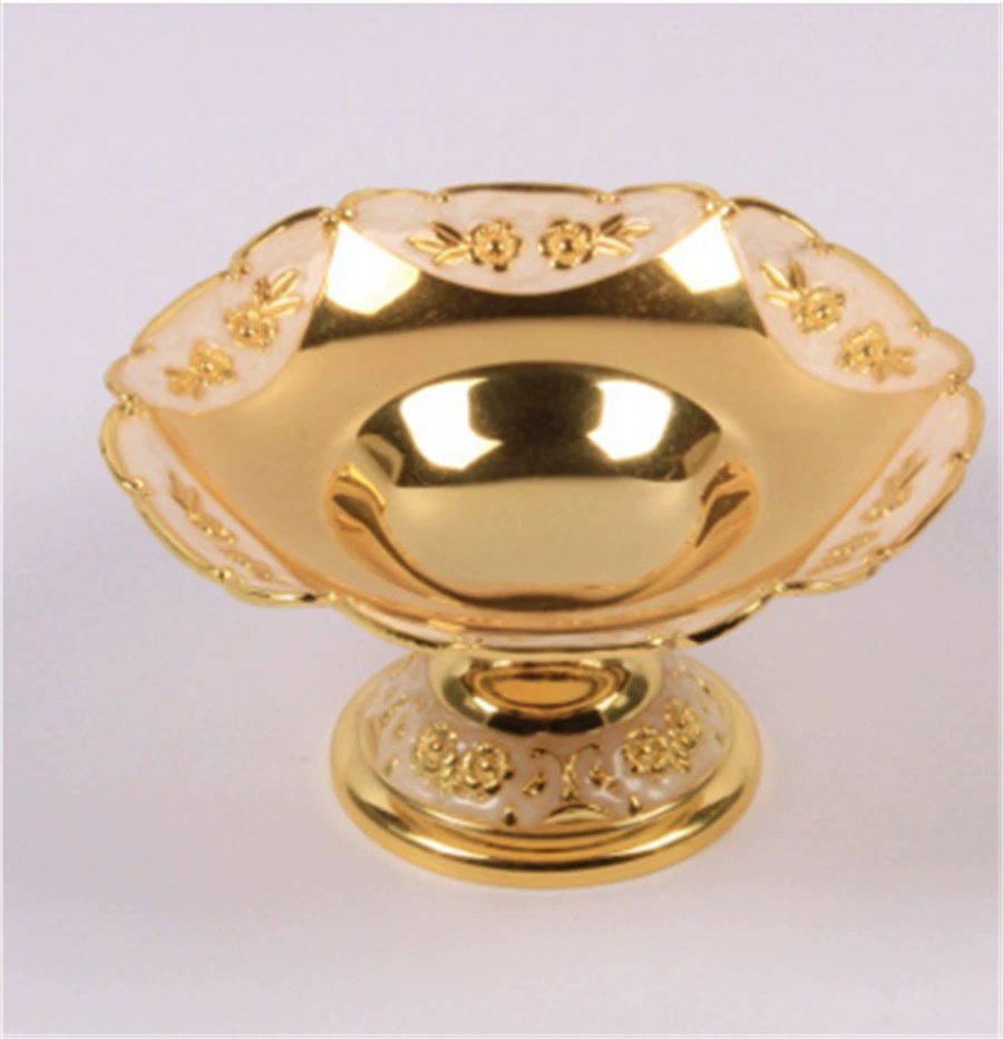 Бар KTV Мода дома золото и серебро покрытием тарелка с фруктами закуска тарелка маленькая Фруктовая тарелка цинковый сплав тарелка с фруктами сушеные фрукты тарелка