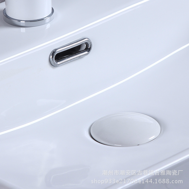 Jiya blanco al por mayor de cerámica Cuenca del arte modelo 211A hogar Baño lavabo de cerámica