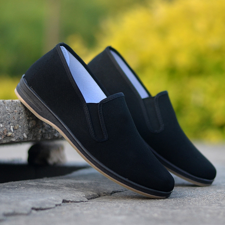 相巾黑布鞋男士中老年单鞋透气防滑开车工作鞋老北京布鞋一件代发|ru