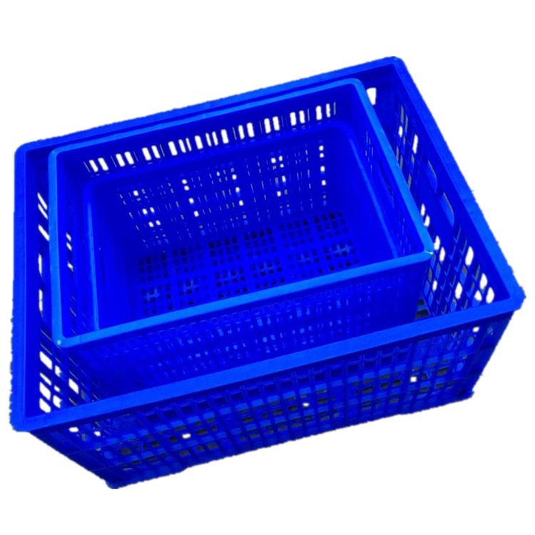 塑料周转箩970*680*480中转物流筐食品冷冻框水果胶筐大号塑料框