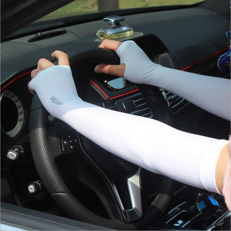 summer let men and women slim Sunscreen ice sleeve Military training drive a car Go fishing outdoors Sunscreen Mitts children Borneol