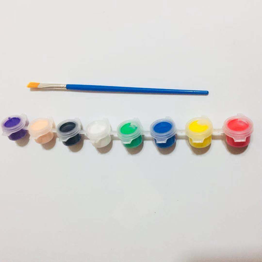 塑胶套装颜料   搪胶6连体、8连体颜料 高覆盖丙烯颜料