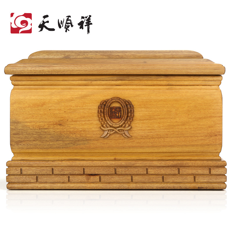 纪念堂金丝楠木骨灰盒，豪华精雕实木寿盒棺材