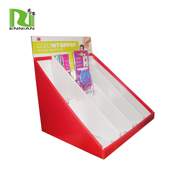 PDQ展示架/PDQ彩盒/耳机纸坐台+四色印刷过光胶4C印刷覆膜