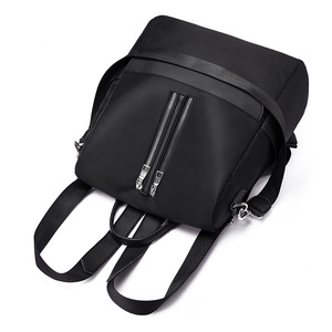 zhenli牛津布新款跨境潮流女包纯色软面时尚运动女发式双肩包批发