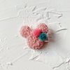 Children's cute cartoon hair accessory, hairgrip, ball head, hair rope heart-shaped