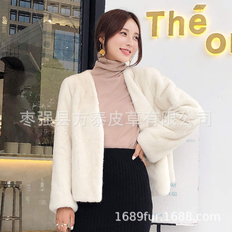 Fangtai Fur new imported velvet mink coat for women whole mink short…