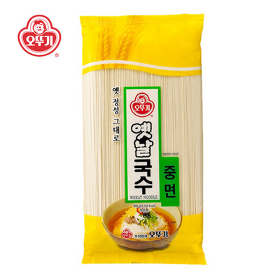 韩国进口不倒翁（中面） 挂面 喜面 奥土基龙须面 拌海螺面 900g