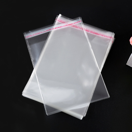 Self-adhesive bag OPP self-adhesive bag, clothing packaging bag, transparent plastic bag, jewelry packaging bag, 5 silk 13×16