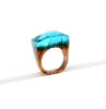 Wooden ring handmade, ethnic resin, new collection, ethnic style