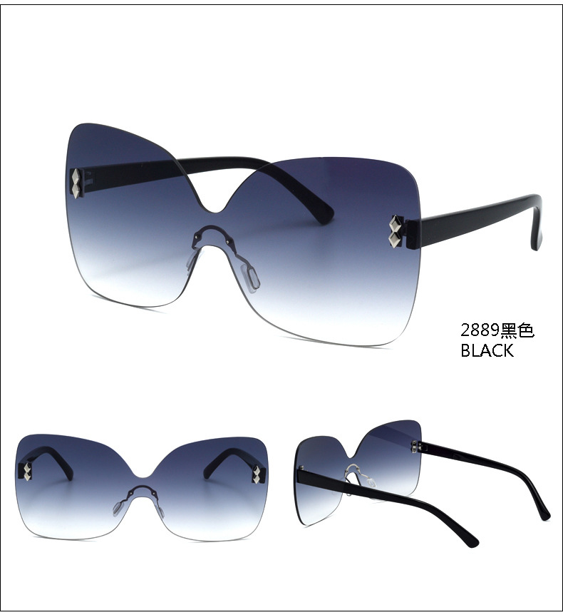 New Korean Simple Style Fashion Big Frame Sunglasses display picture 8