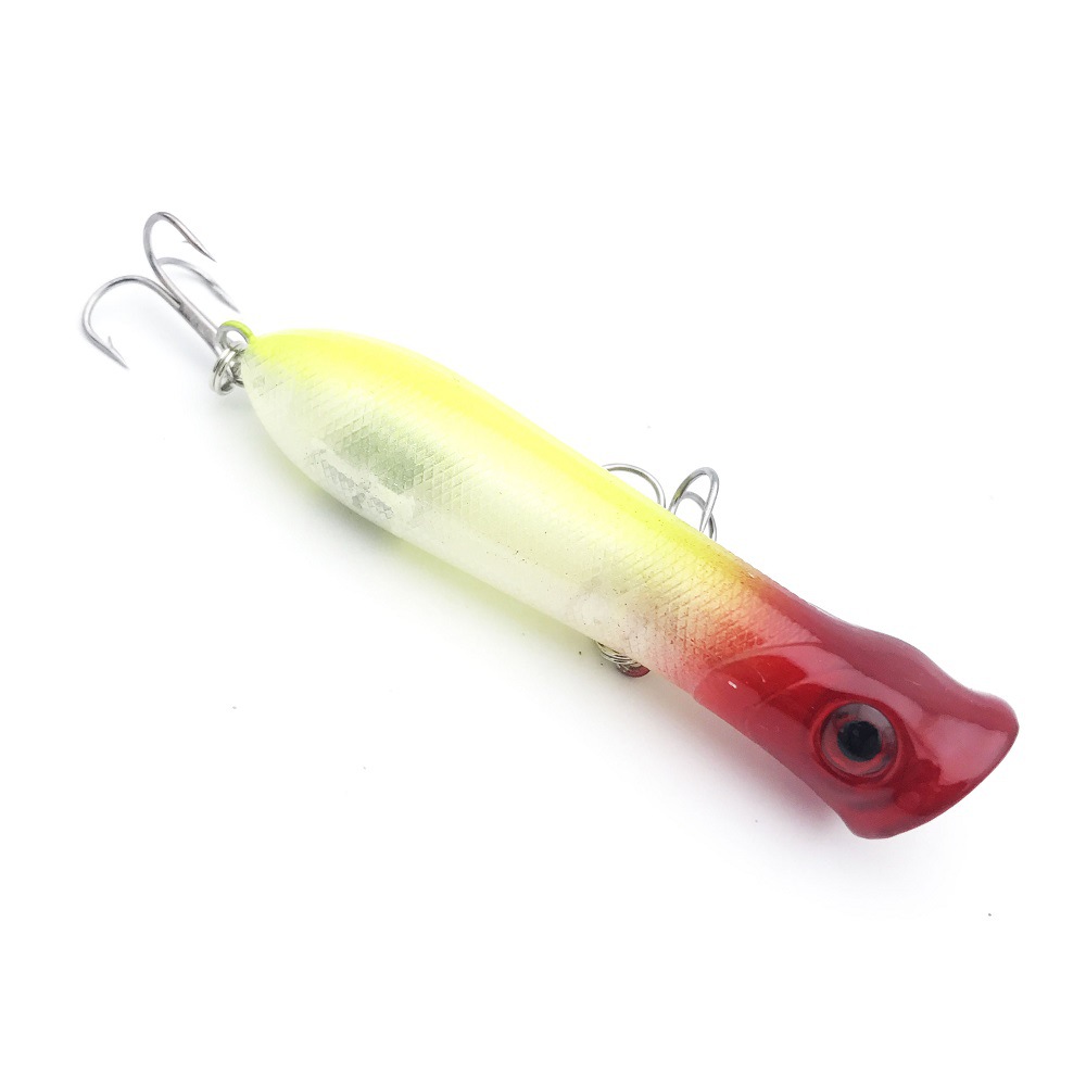 Floating Popper Fishing Lures 80mm 10g Hard Plastic Baits Fresh Water Bass Swimbait Tackle Gear