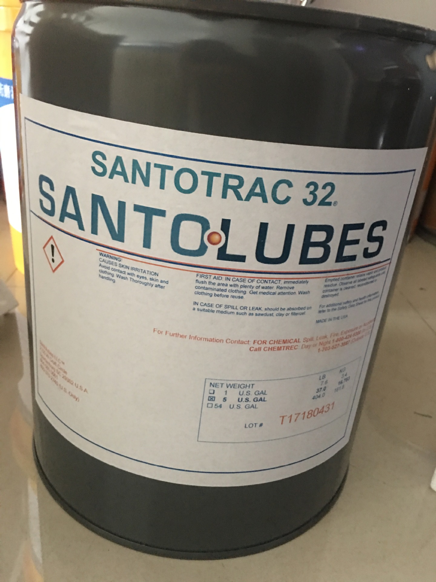 SANTOLUBES 32  原装进口牵引液 减速机油