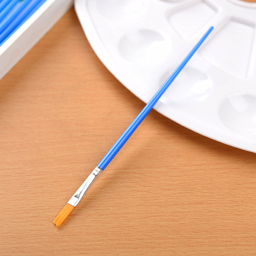 16.5cm DIY graffiti digital oil paint pen nylon hair flat pen plastic rod pen flat pen hook line pen