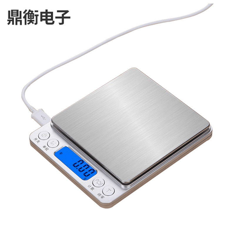 Home Charging Stainless Steel Kitchen Electronic Scale 0.01g Mini Jewelry Scale Small Electronic Scale
