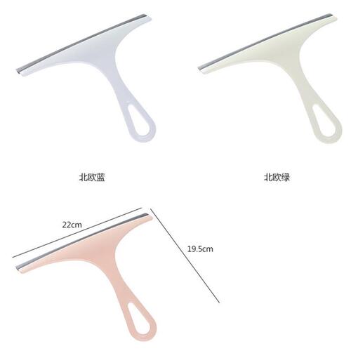 Glass scraper cleaner plastic soft glue bathroom floor tile wiper simple anti-slip handle glass wiper wholesale