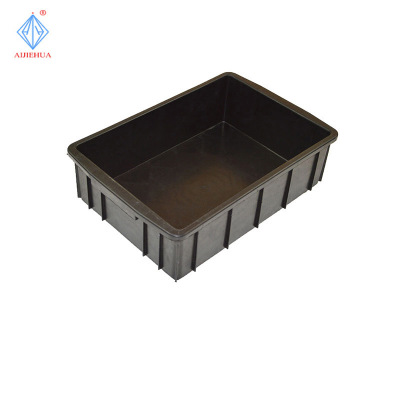 厂家直销防静电胶箱 400*300*150黑色塑料物流周转防静电胶箱|ru
