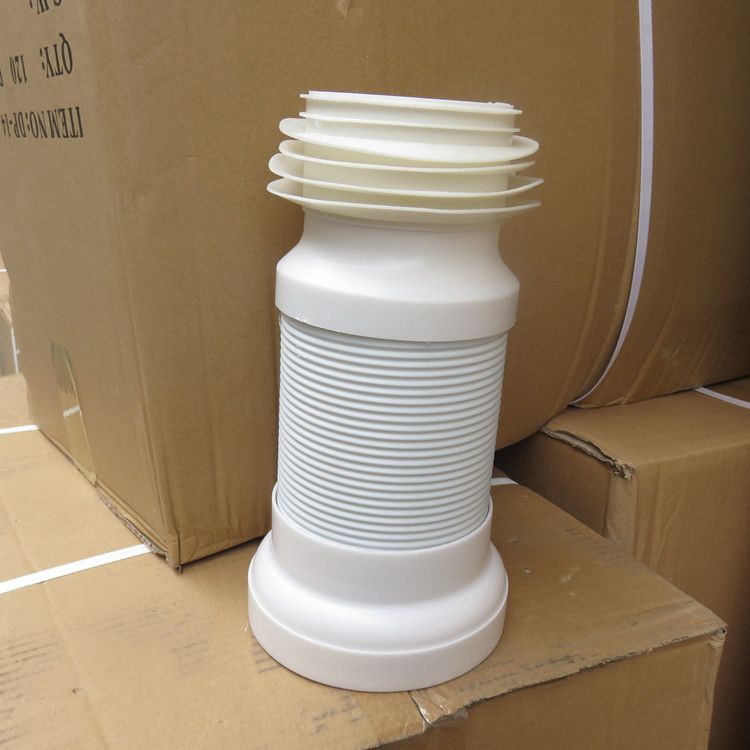 墙排式马桶排污管后排马桶连接管挂便配件坐便器软管可伸缩排水管